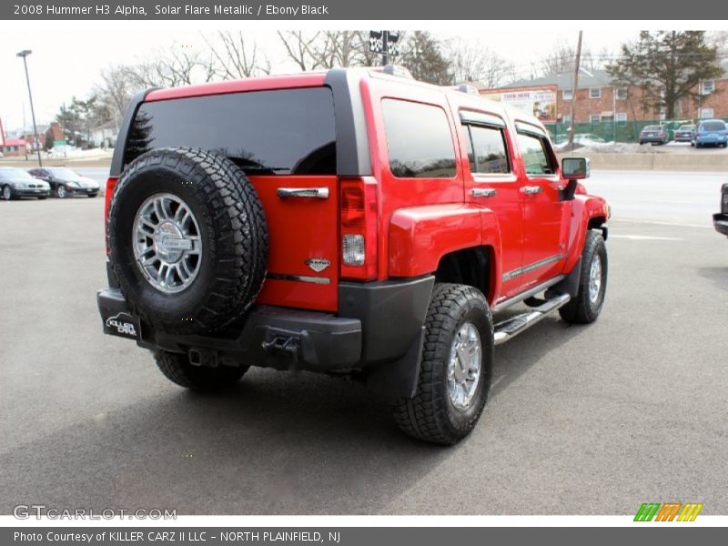 Solar Flare Metallic / Ebony Black 2008 Hummer H3 Alpha