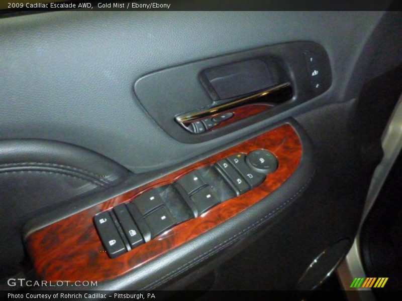Gold Mist / Ebony/Ebony 2009 Cadillac Escalade AWD
