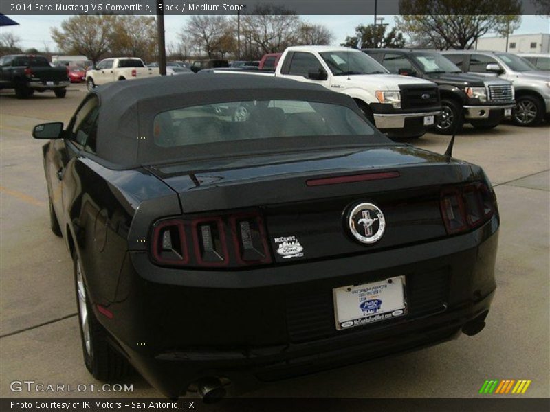 Black / Medium Stone 2014 Ford Mustang V6 Convertible