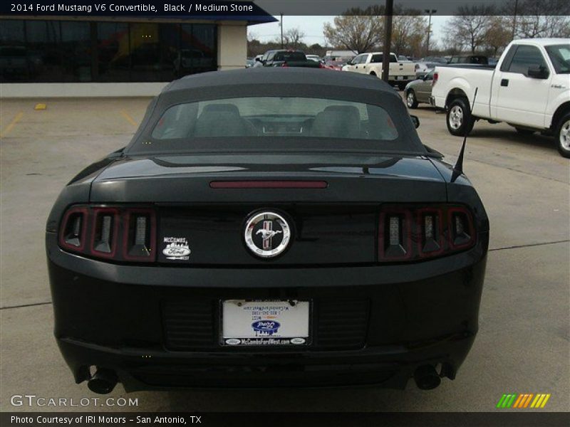 Black / Medium Stone 2014 Ford Mustang V6 Convertible