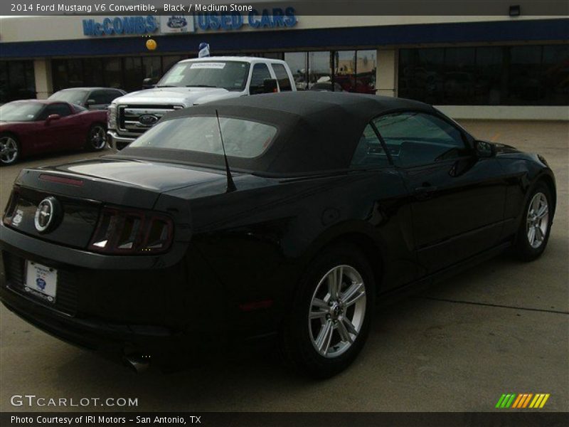 Black / Medium Stone 2014 Ford Mustang V6 Convertible