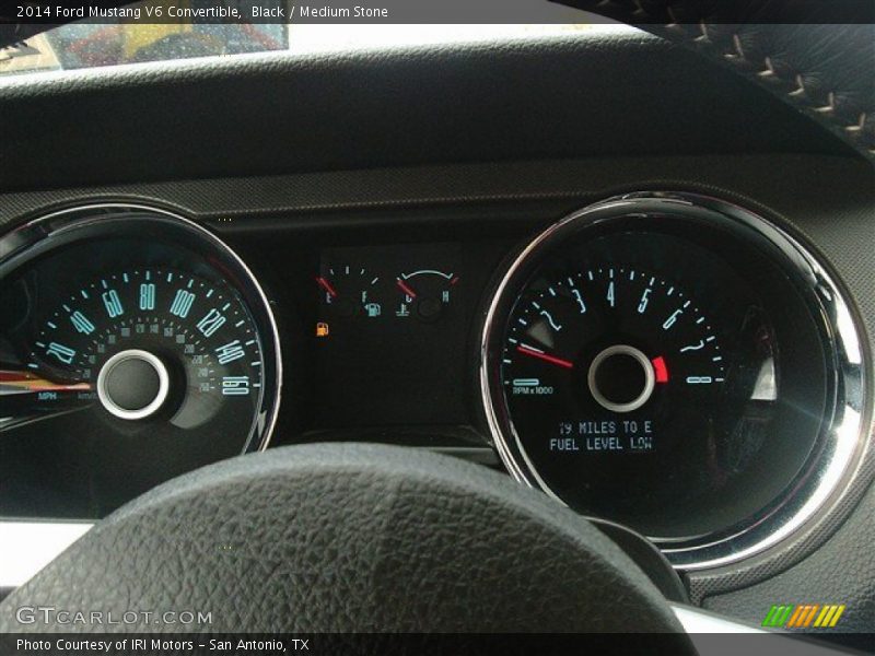 Black / Medium Stone 2014 Ford Mustang V6 Convertible