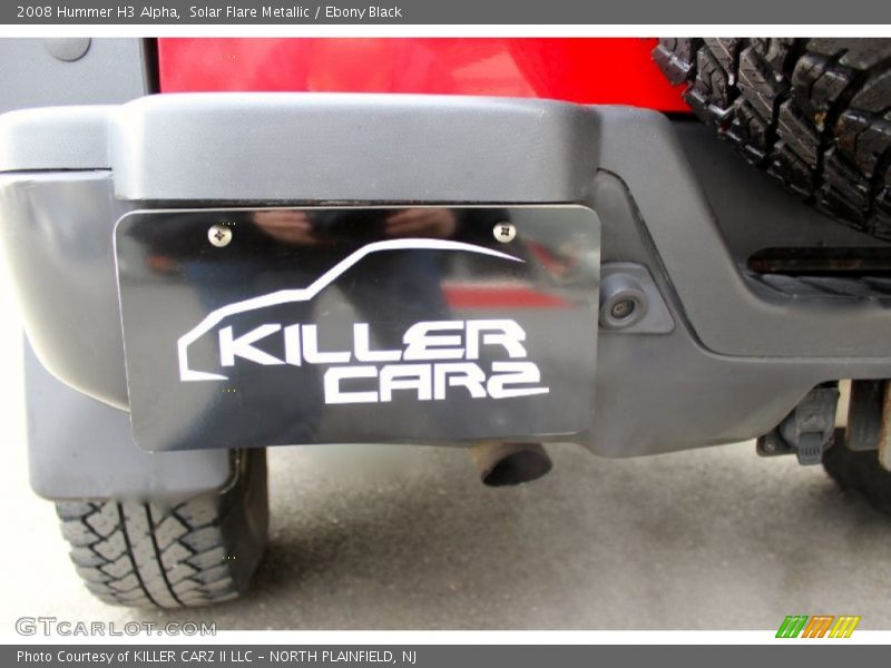 Solar Flare Metallic / Ebony Black 2008 Hummer H3 Alpha