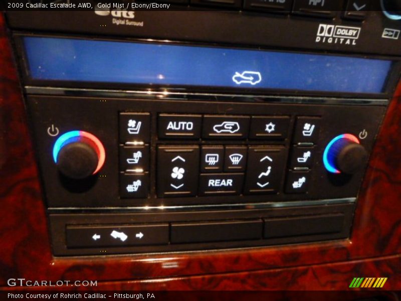 Gold Mist / Ebony/Ebony 2009 Cadillac Escalade AWD