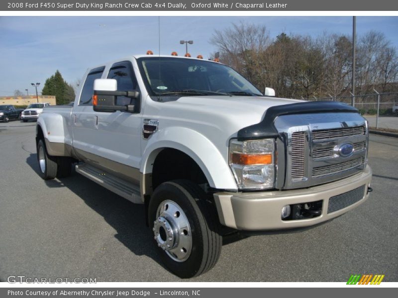 Oxford White / Chaparral Leather 2008 Ford F450 Super Duty King Ranch Crew Cab 4x4 Dually