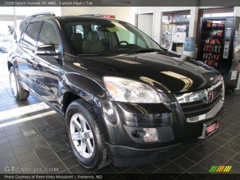 Carbon Flash / Tan 2008 Saturn Outlook XR AWD
