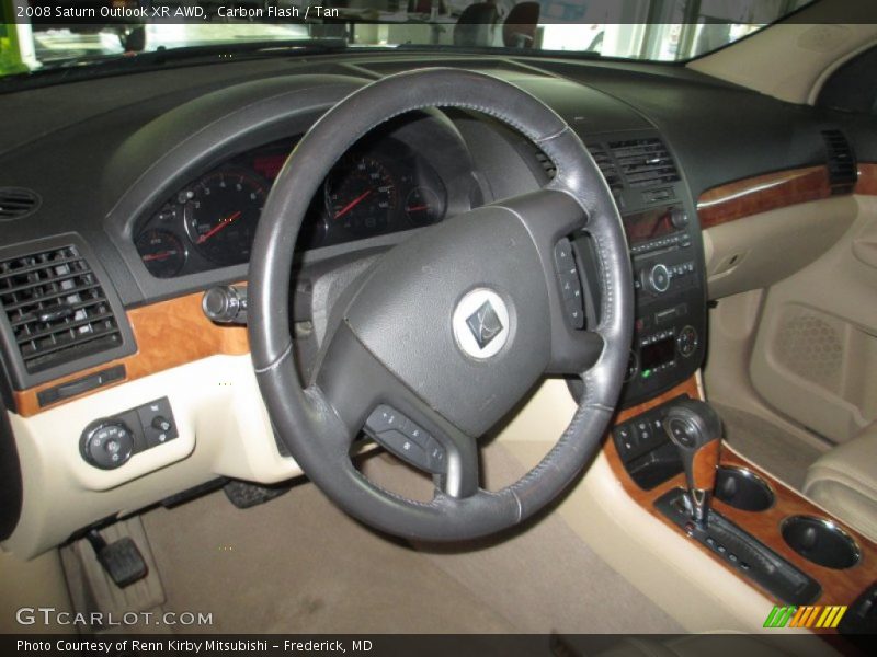 Carbon Flash / Tan 2008 Saturn Outlook XR AWD