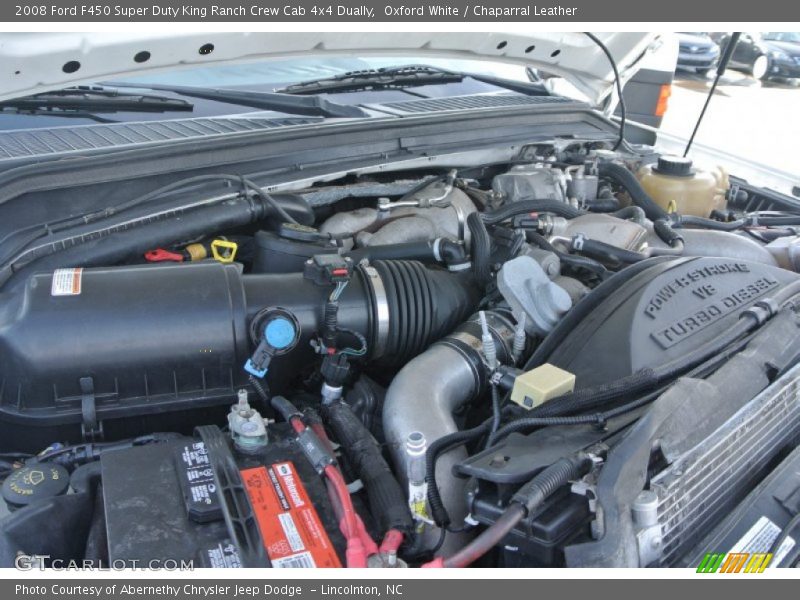 Oxford White / Chaparral Leather 2008 Ford F450 Super Duty King Ranch Crew Cab 4x4 Dually