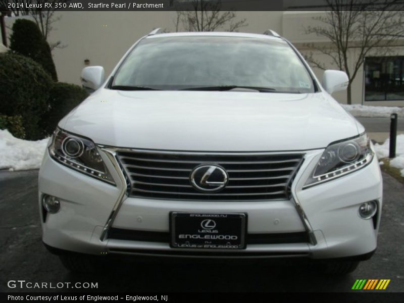 Starfire Pearl / Parchment 2014 Lexus RX 350 AWD
