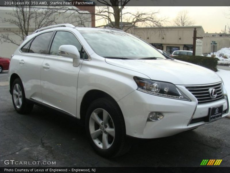 Starfire Pearl / Parchment 2014 Lexus RX 350 AWD