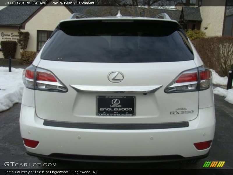 Starfire Pearl / Parchment 2014 Lexus RX 350 AWD