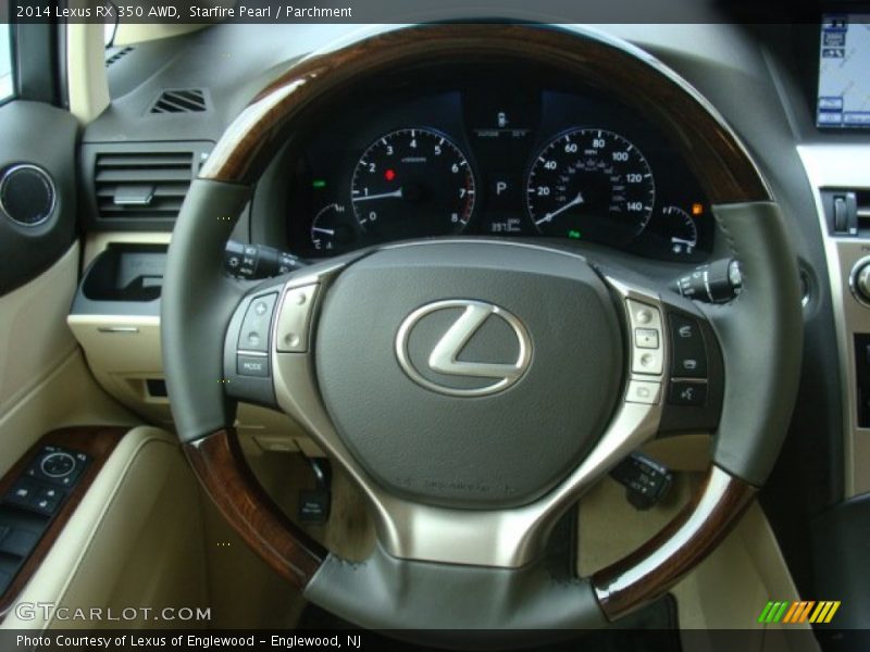 Starfire Pearl / Parchment 2014 Lexus RX 350 AWD