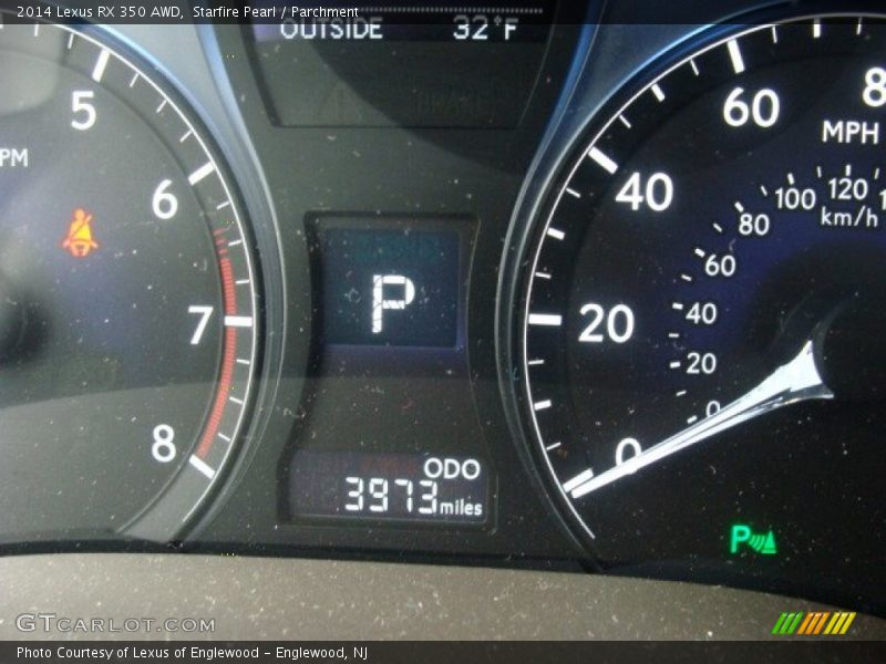 Starfire Pearl / Parchment 2014 Lexus RX 350 AWD