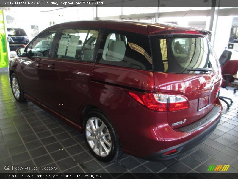 Copper Red Mica / Sand 2012 Mazda MAZDA5 Touring