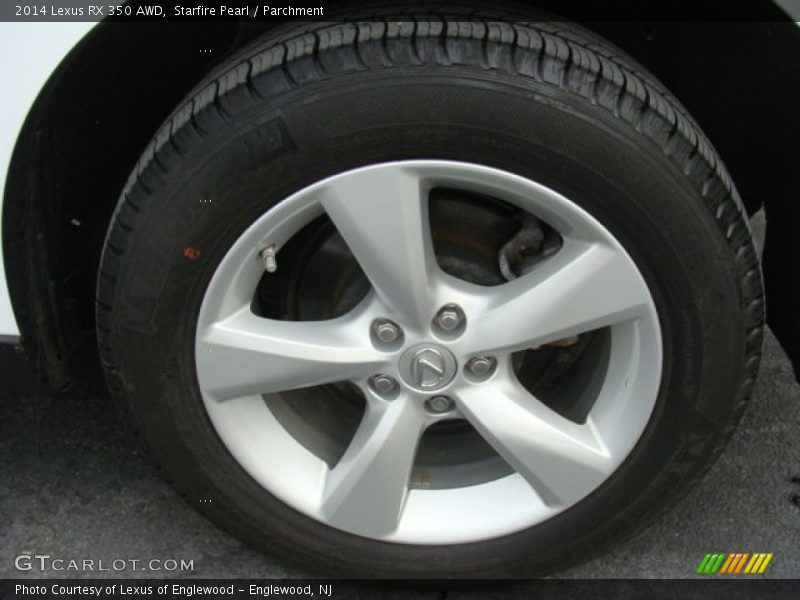 Starfire Pearl / Parchment 2014 Lexus RX 350 AWD