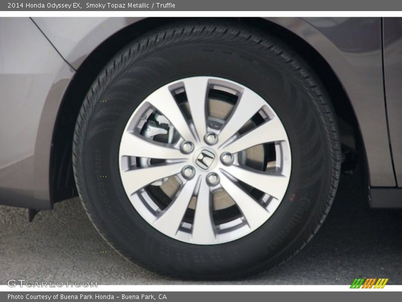 Smoky Topaz Metallic / Truffle 2014 Honda Odyssey EX