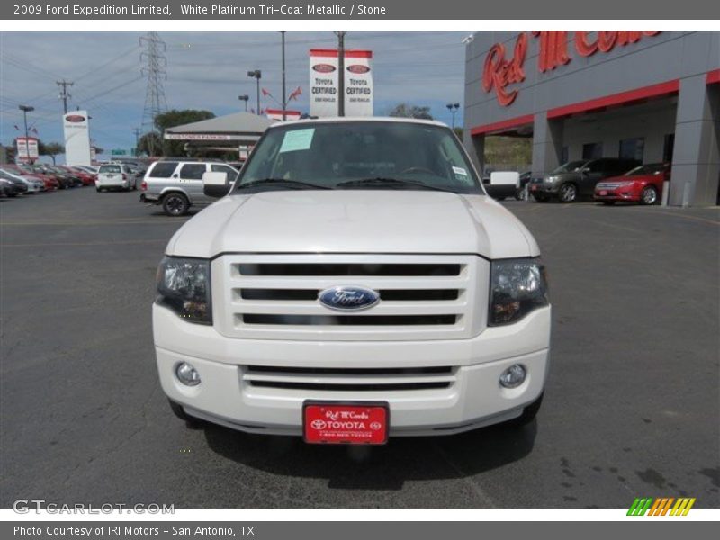 White Platinum Tri-Coat Metallic / Stone 2009 Ford Expedition Limited