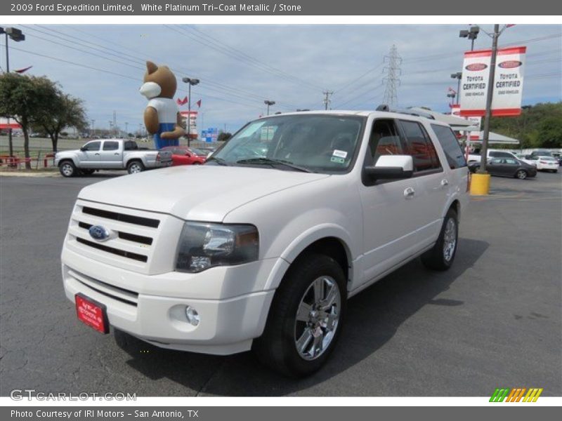 White Platinum Tri-Coat Metallic / Stone 2009 Ford Expedition Limited