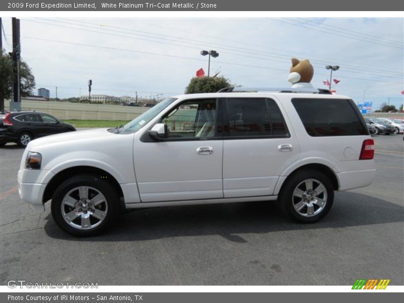White Platinum Tri-Coat Metallic / Stone 2009 Ford Expedition Limited