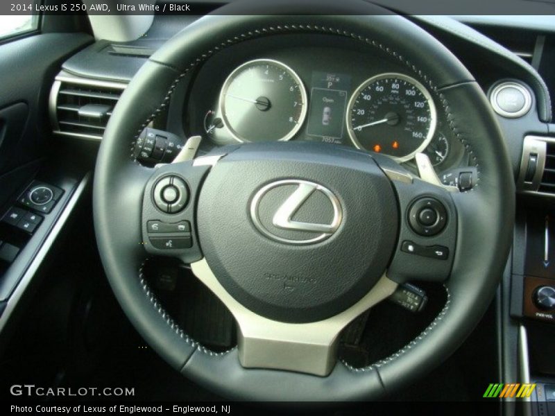 Ultra White / Black 2014 Lexus IS 250 AWD