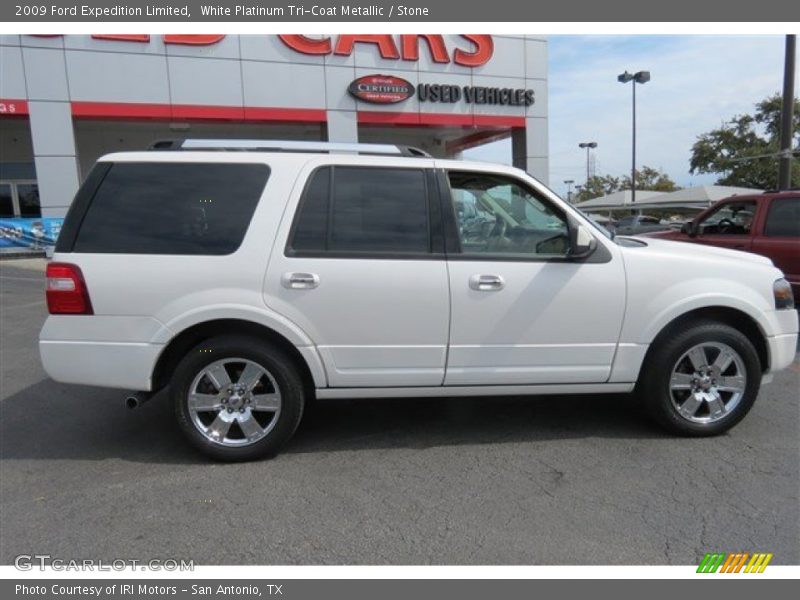 White Platinum Tri-Coat Metallic / Stone 2009 Ford Expedition Limited