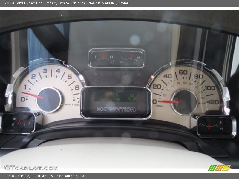 White Platinum Tri-Coat Metallic / Stone 2009 Ford Expedition Limited