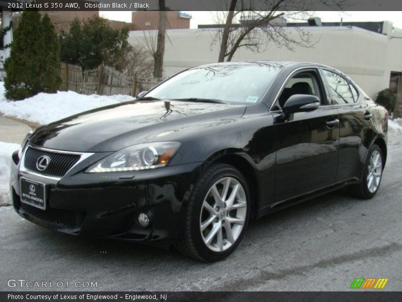 Obsidian Black / Black 2012 Lexus IS 350 AWD