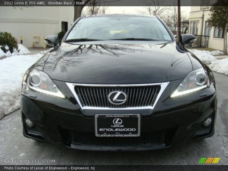 Obsidian Black / Black 2012 Lexus IS 350 AWD