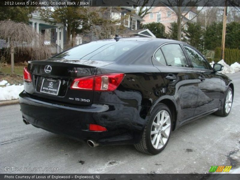 Obsidian Black / Black 2012 Lexus IS 350 AWD