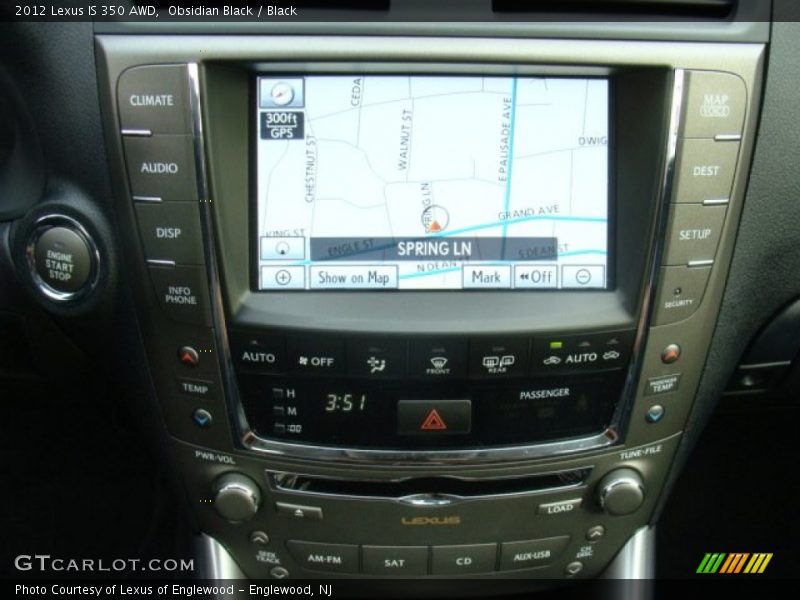 Obsidian Black / Black 2012 Lexus IS 350 AWD