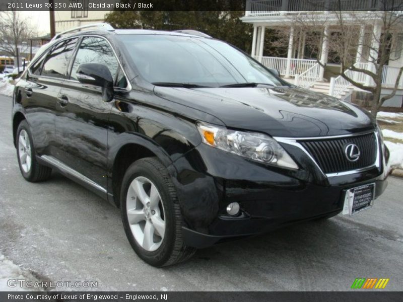 Obsidian Black / Black 2011 Lexus RX 350 AWD