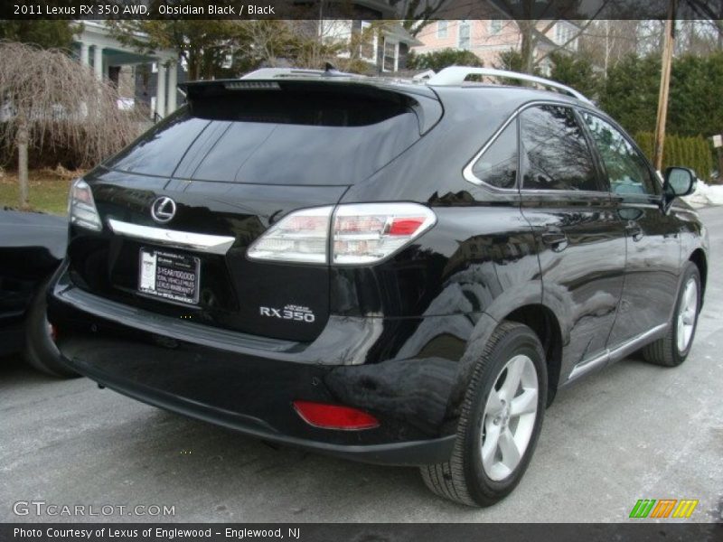 Obsidian Black / Black 2011 Lexus RX 350 AWD