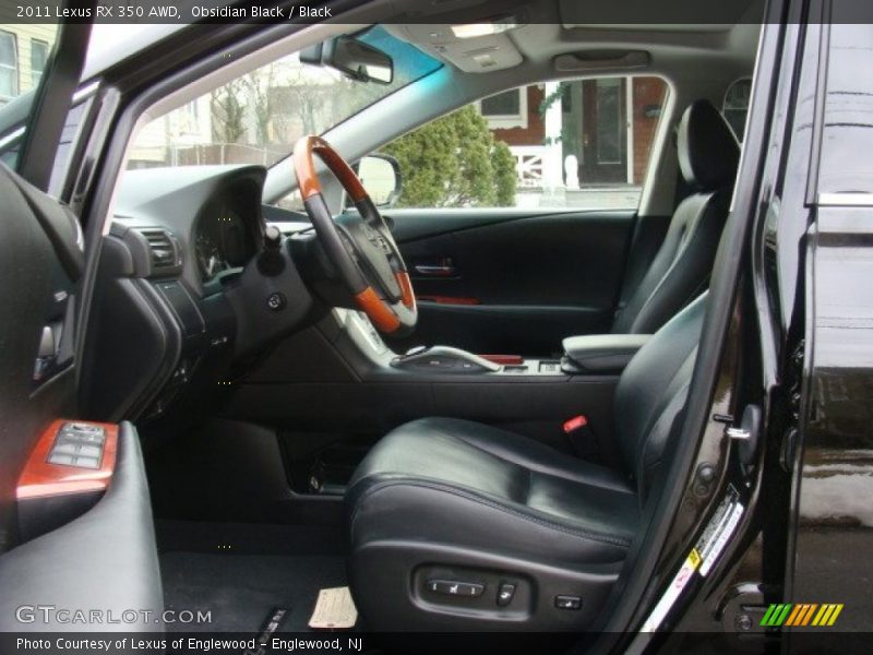 Obsidian Black / Black 2011 Lexus RX 350 AWD