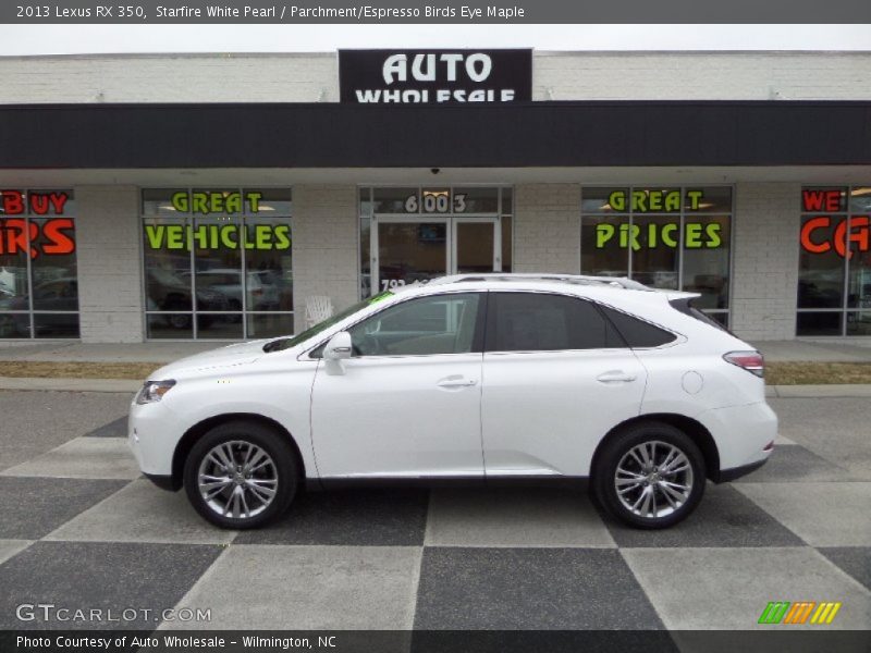 Starfire White Pearl / Parchment/Espresso Birds Eye Maple 2013 Lexus RX 350