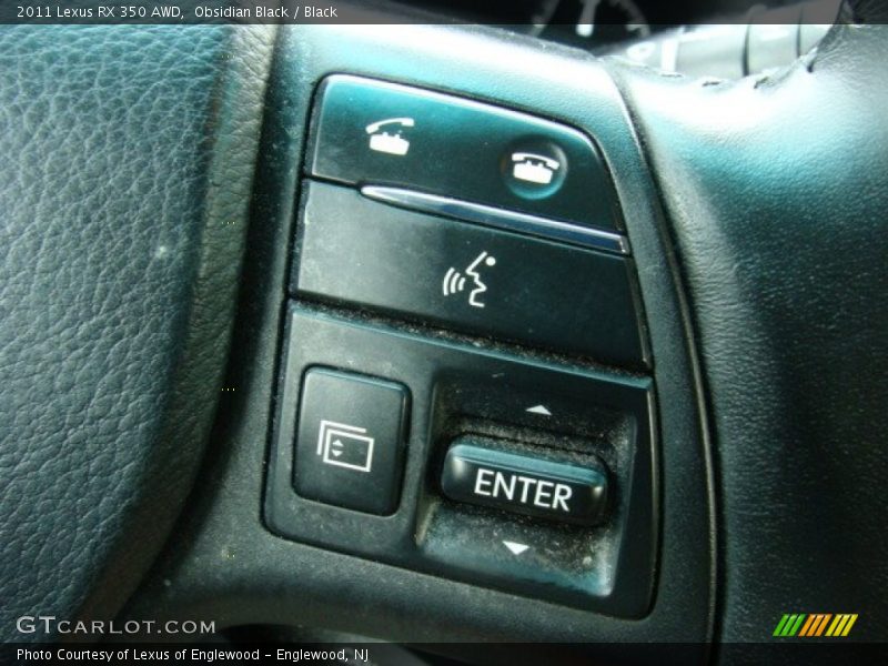Obsidian Black / Black 2011 Lexus RX 350 AWD