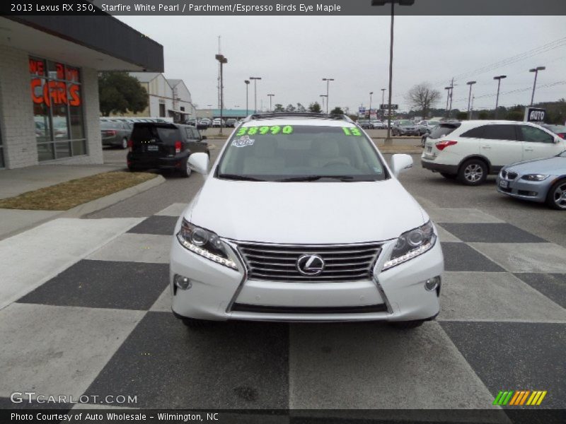 Starfire White Pearl / Parchment/Espresso Birds Eye Maple 2013 Lexus RX 350