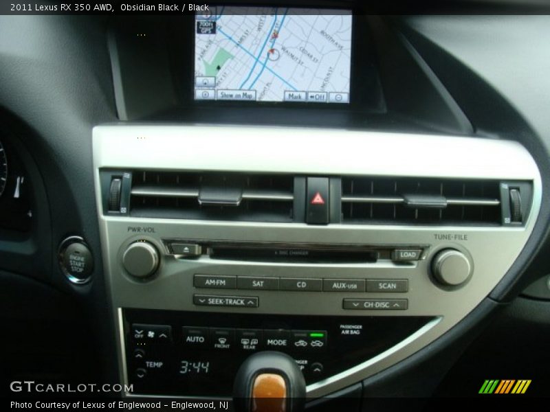 Obsidian Black / Black 2011 Lexus RX 350 AWD