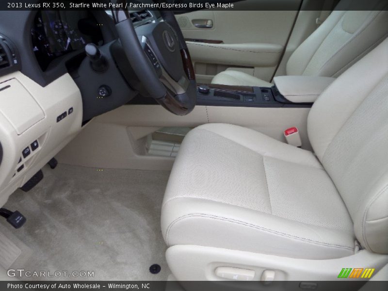 Starfire White Pearl / Parchment/Espresso Birds Eye Maple 2013 Lexus RX 350
