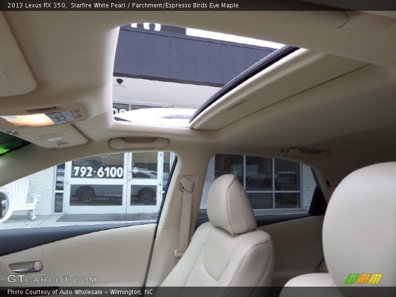 Starfire White Pearl / Parchment/Espresso Birds Eye Maple 2013 Lexus RX 350