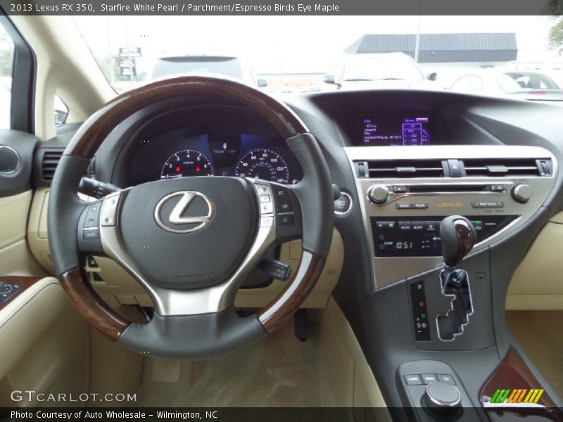 Starfire White Pearl / Parchment/Espresso Birds Eye Maple 2013 Lexus RX 350