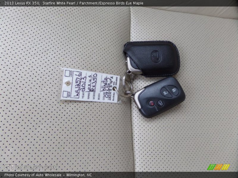 Starfire White Pearl / Parchment/Espresso Birds Eye Maple 2013 Lexus RX 350