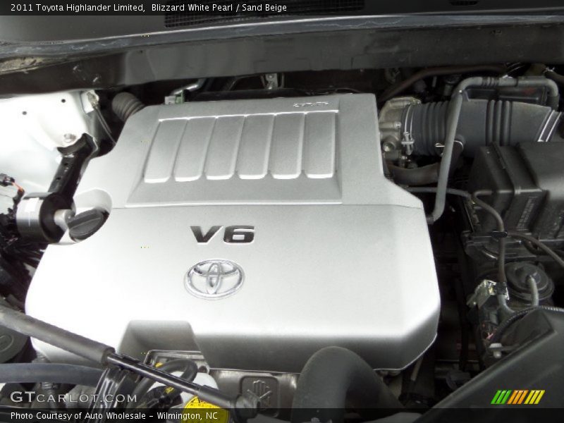 Blizzard White Pearl / Sand Beige 2011 Toyota Highlander Limited