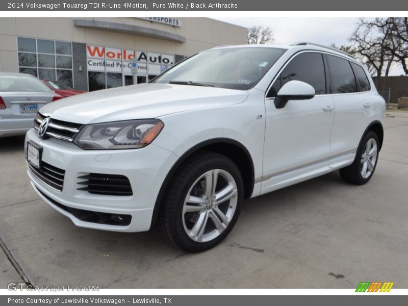 Pure White / Black Anthracite 2014 Volkswagen Touareg TDI R-Line 4Motion