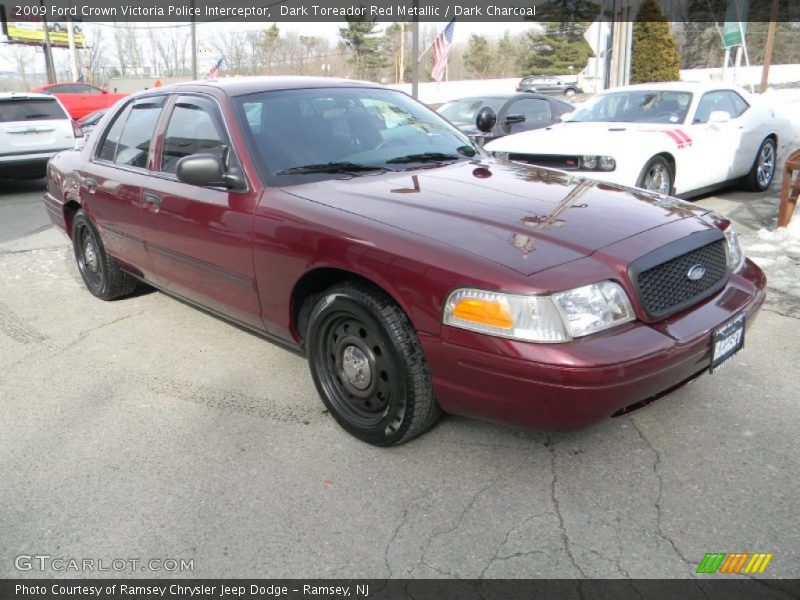 Dark Toreador Red Metallic / Dark Charcoal 2009 Ford Crown Victoria Police Interceptor