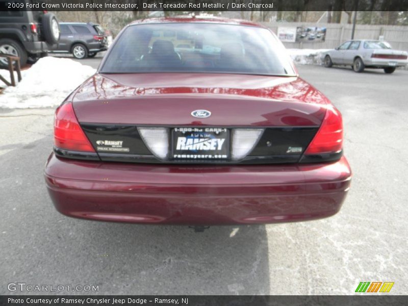 Dark Toreador Red Metallic / Dark Charcoal 2009 Ford Crown Victoria Police Interceptor
