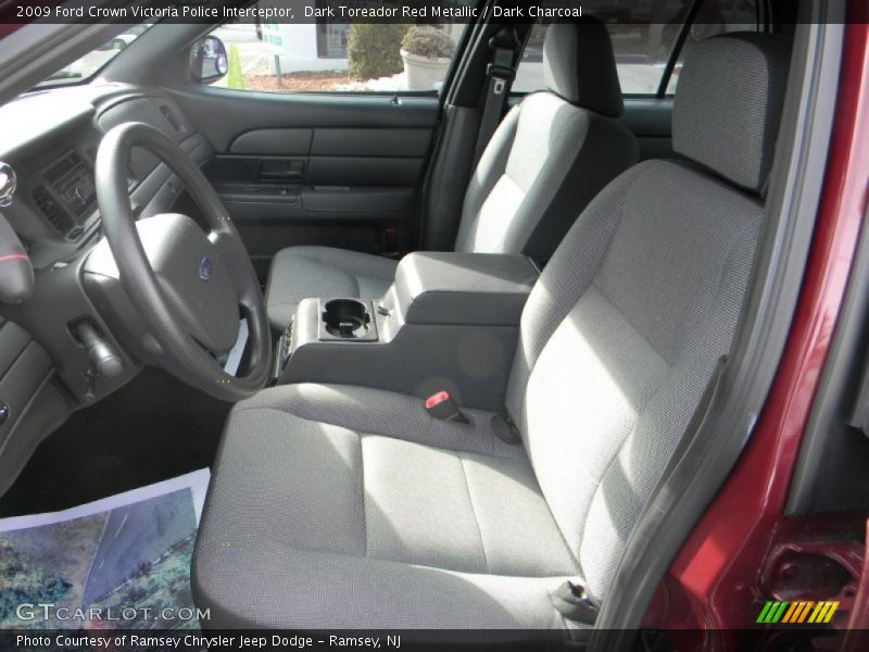 Front Seat of 2009 Crown Victoria Police Interceptor