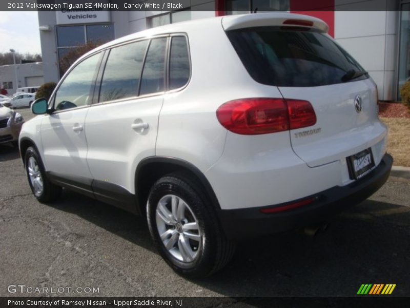 Candy White / Black 2012 Volkswagen Tiguan SE 4Motion