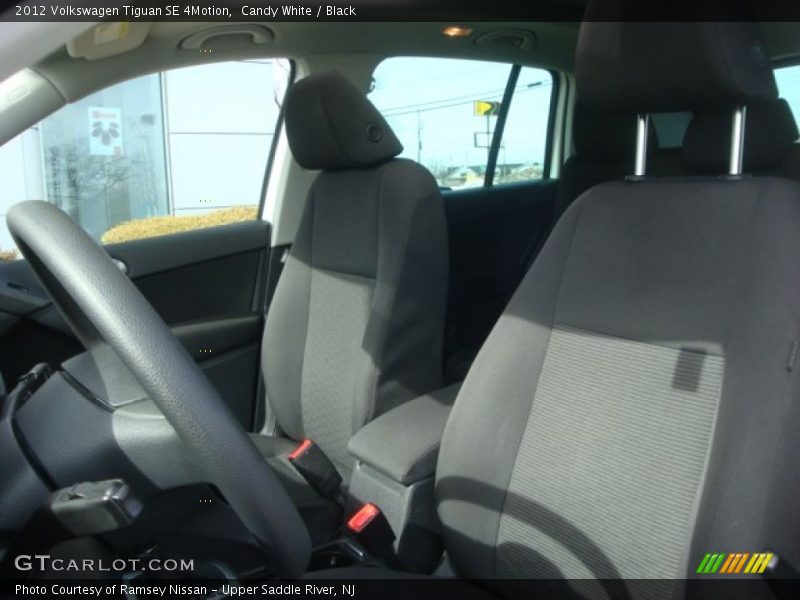 Candy White / Black 2012 Volkswagen Tiguan SE 4Motion