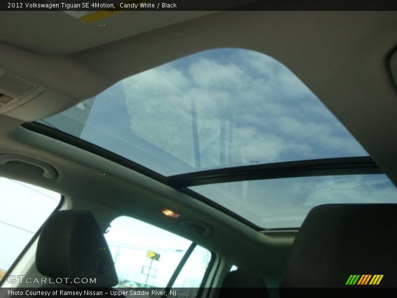 Candy White / Black 2012 Volkswagen Tiguan SE 4Motion