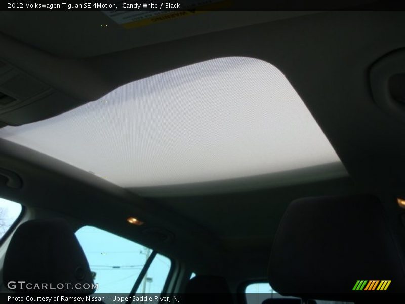 Candy White / Black 2012 Volkswagen Tiguan SE 4Motion